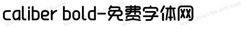 caliber bold字体转换